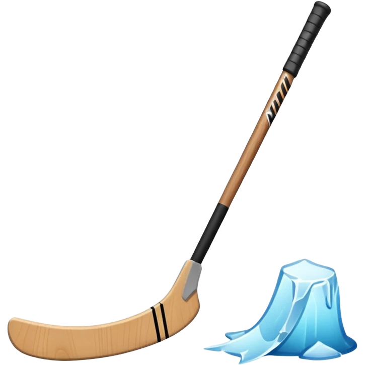 Hockey goalie stick emoji