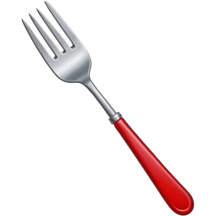 a fork with a bloody tip emoji