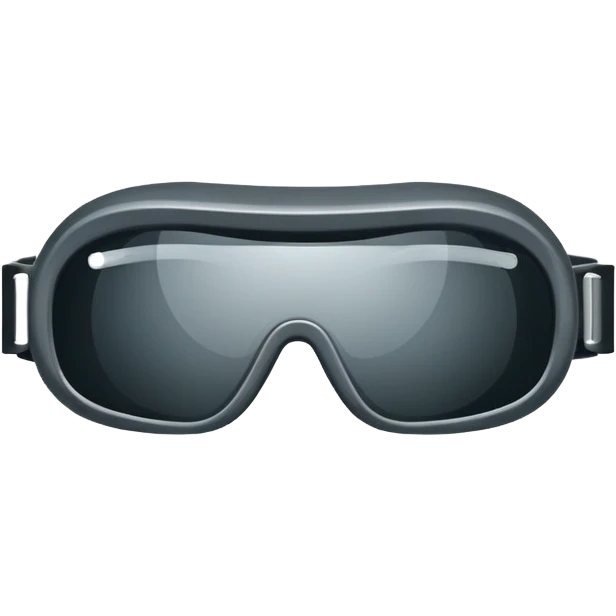 protective welding glasses, frameless design with dark tinted lenses, safety eyewear emoji