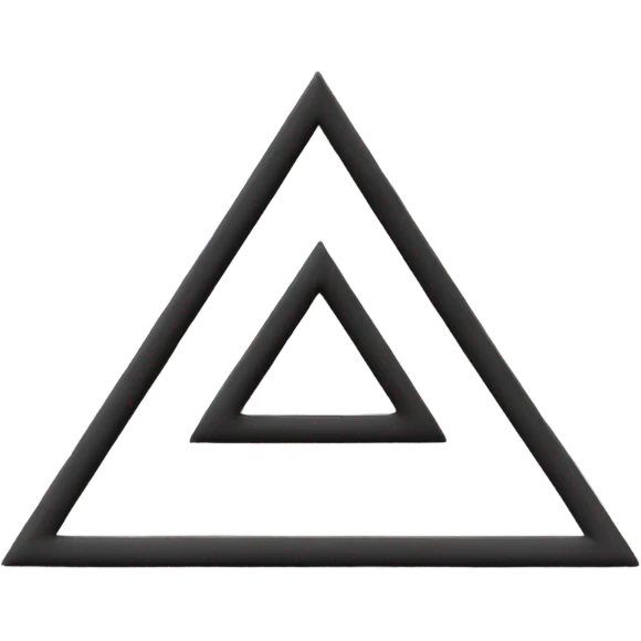 Triangle of silence emoji