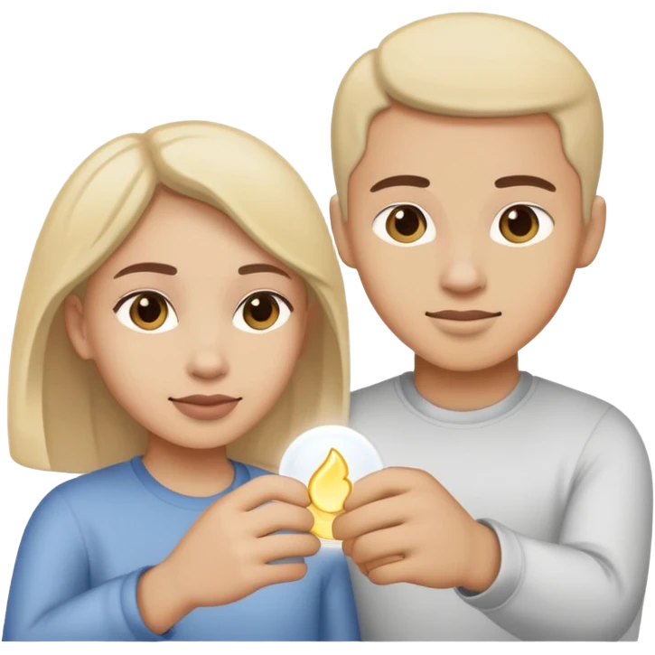 Person helping another person up, showing support and building trust emoji