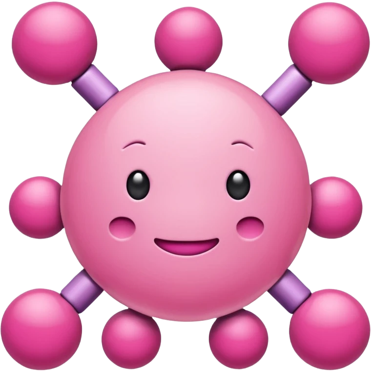Pink colour disease molecule  emoji