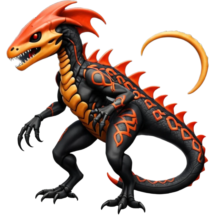  Venom-Vernid-Marowak-Salandit-Xenomorph-hybrid-fantasy-creature (full body) with patterns emoji