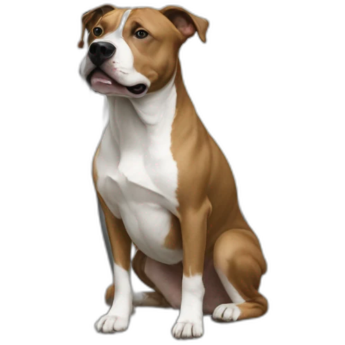 surfboard and black-white amstaff on emoji