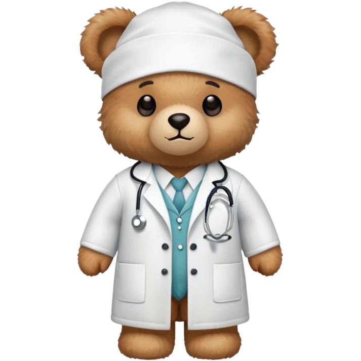Teddy bear as a doctor  emoji