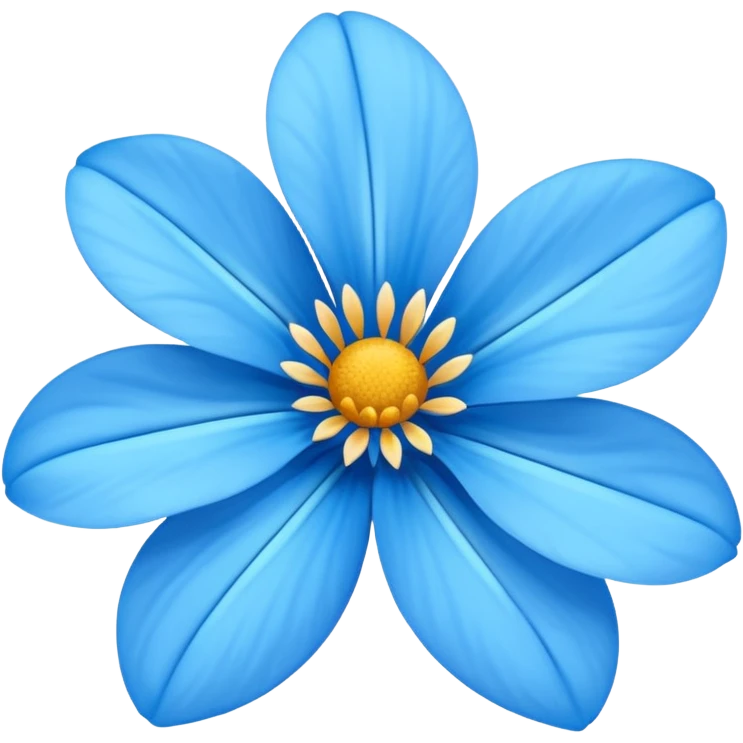 Flor azul emoji
