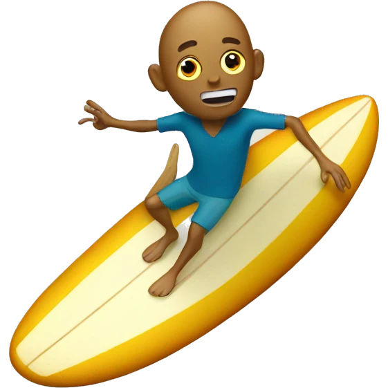 Surfing potato emoji