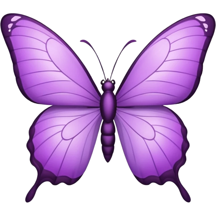 Borboleta lilás emoji