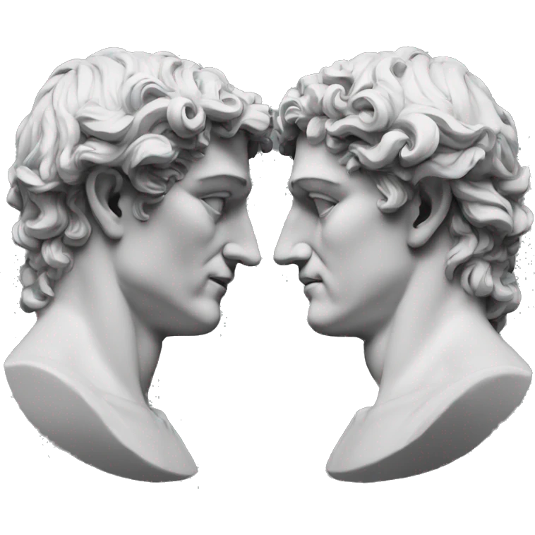 janus greek god two faces facing opposite emoji