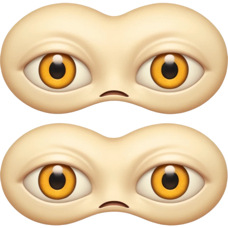 large skin surface with dozens of eyes emoji