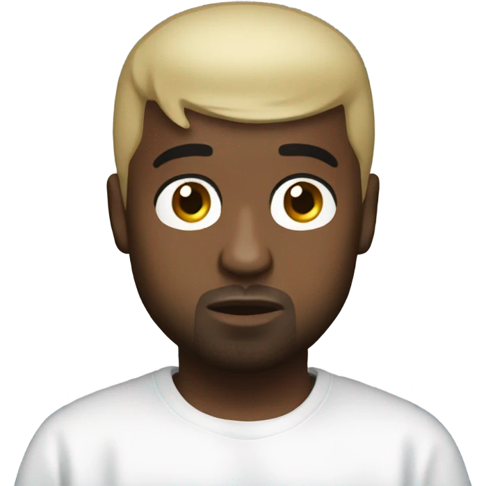Kanye West as an angel emoji