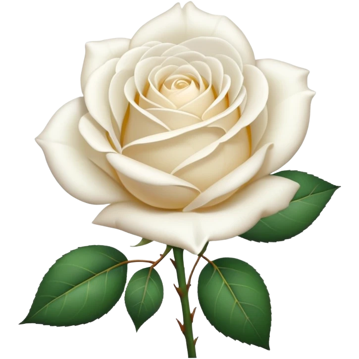 simple white rose without leaves, this style 🌸 emoji