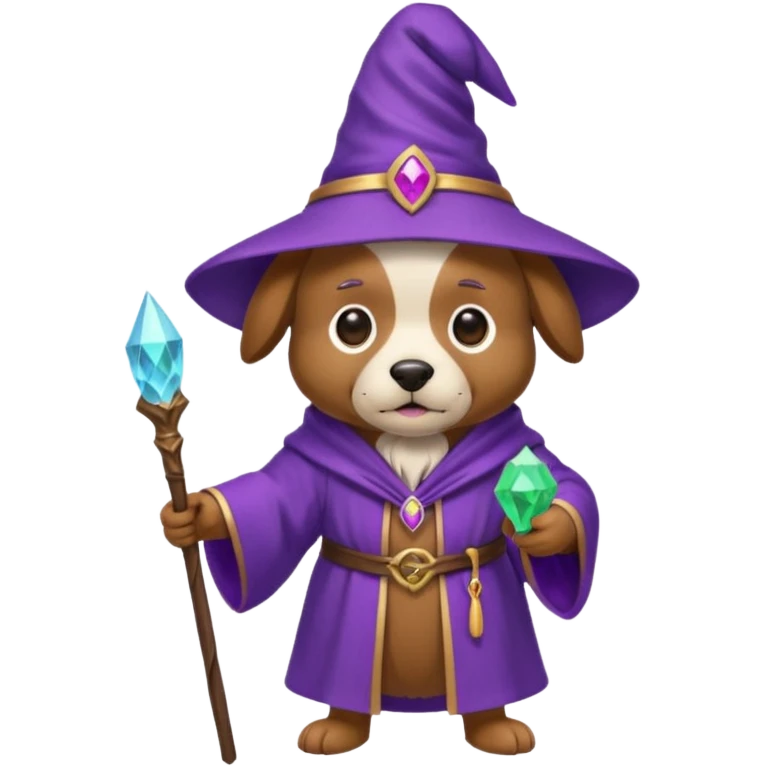 Dog wizard emoji