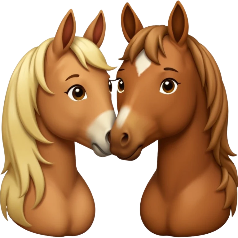 horse lips kisses love emoji emoji