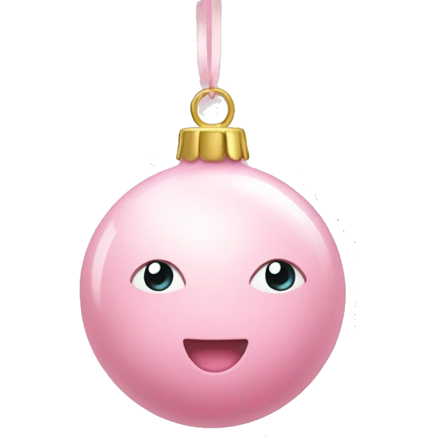 baby pink bauble emoji