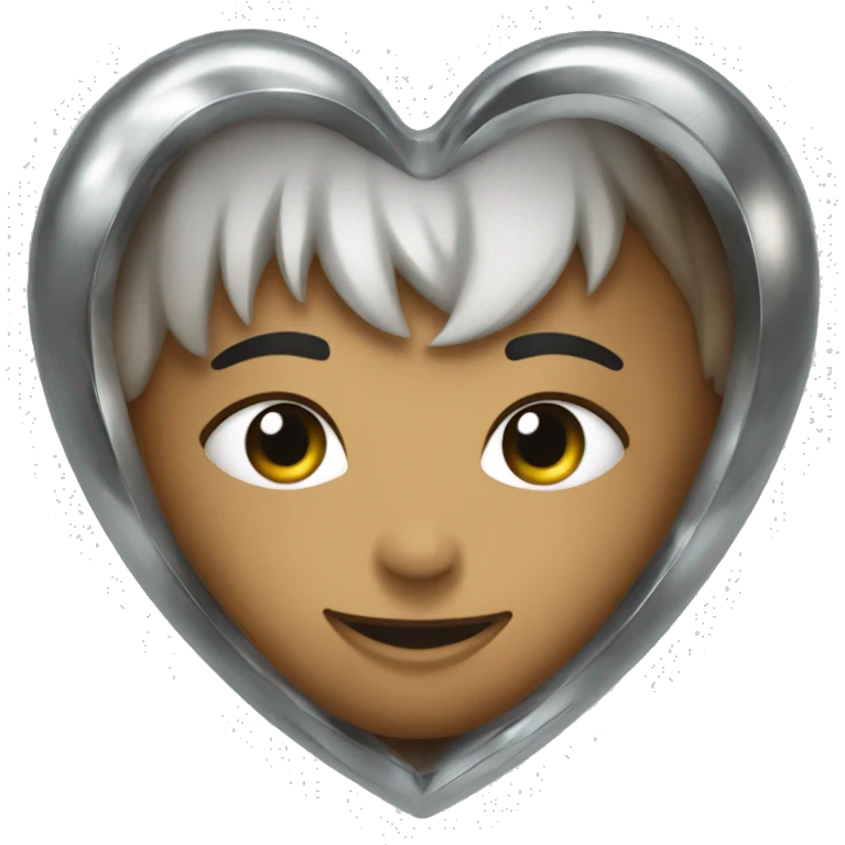 Chrome heart emoji