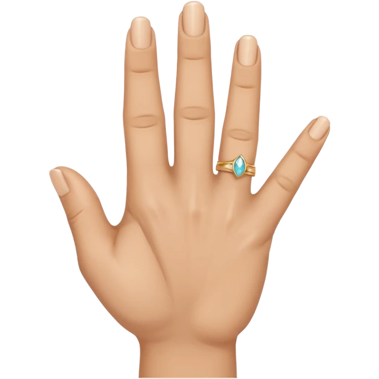 Fais-moi demain coller les unes à côté des autres. La première main gauche le pouce, l’index, majeur sont levé alors que l’annulaire et auriculaire sont repliés. Reproduit la même chose pour la main droite. emoji