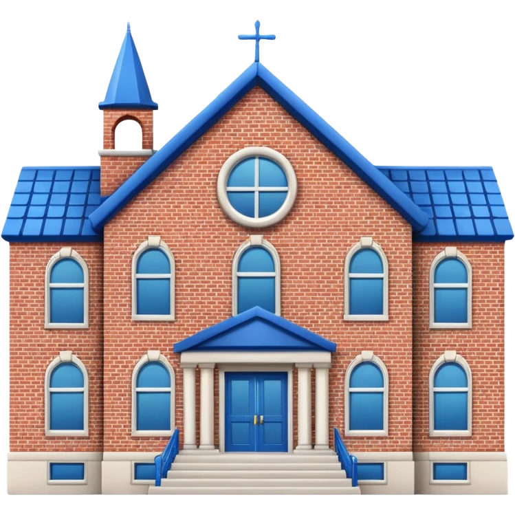 blue school emoji