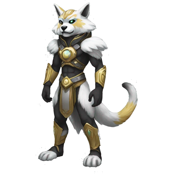 Anthro Protogen Full body emoji