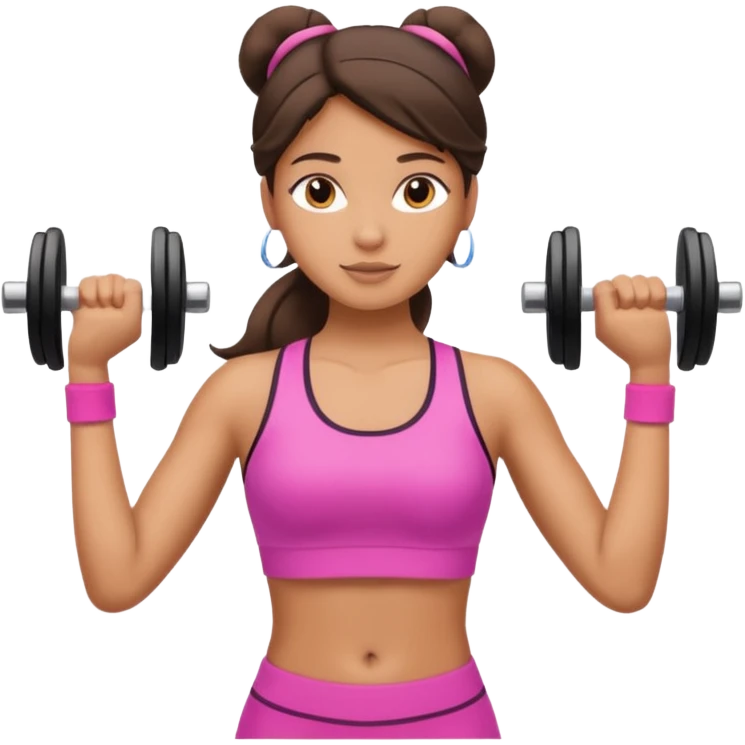 принцесса занимается спортом emoji