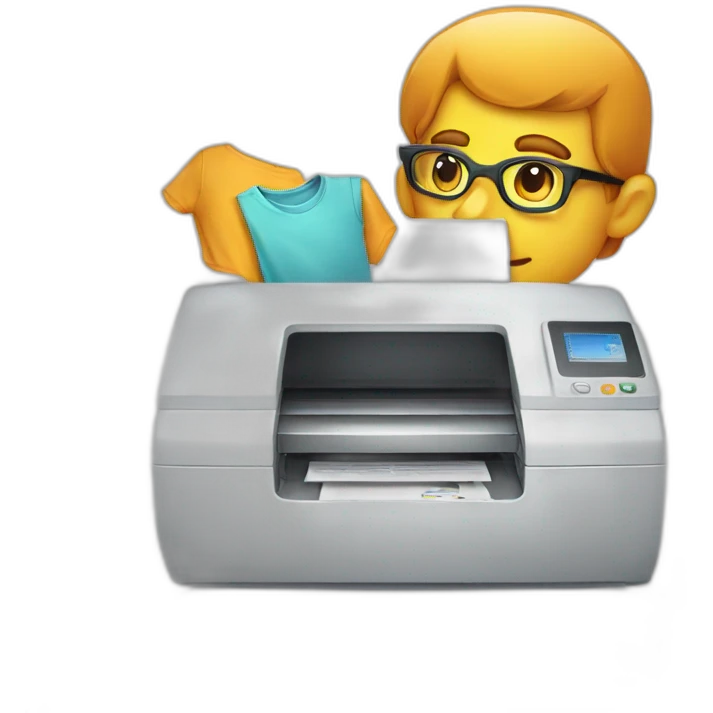 T-shirt-printer emoji