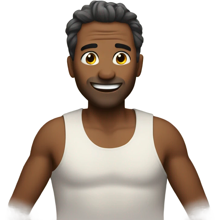 Man looking happy to go to bed emoji