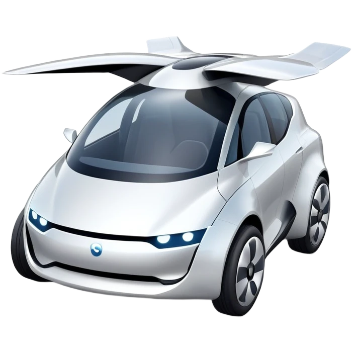self-driving flying car prototype for 2025 emoji