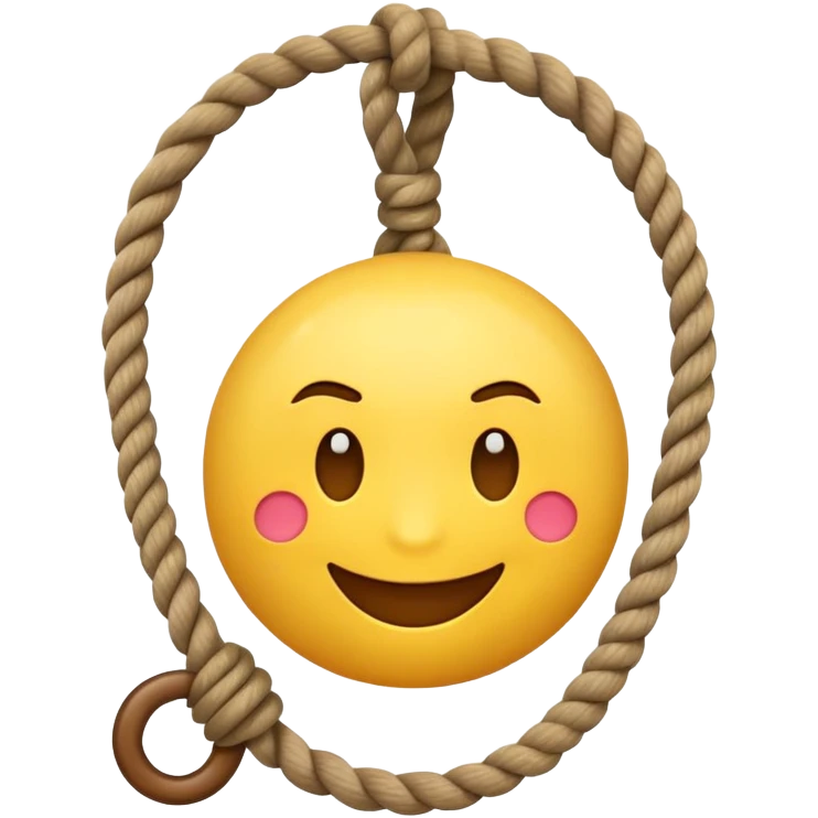 emoji holding rope smirking emoji