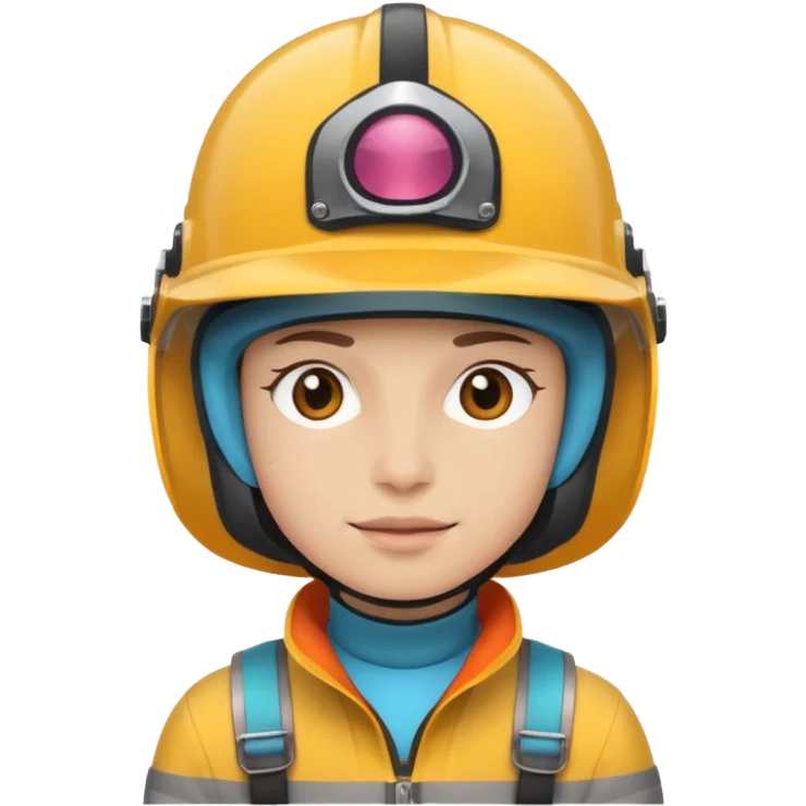 Colorful Helmeted Traveler emoji