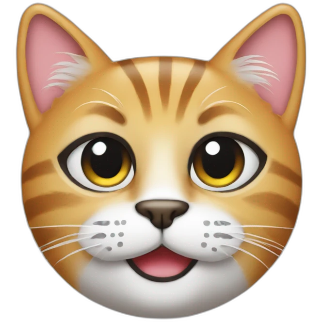 cool cat with makeup on eyes emoji