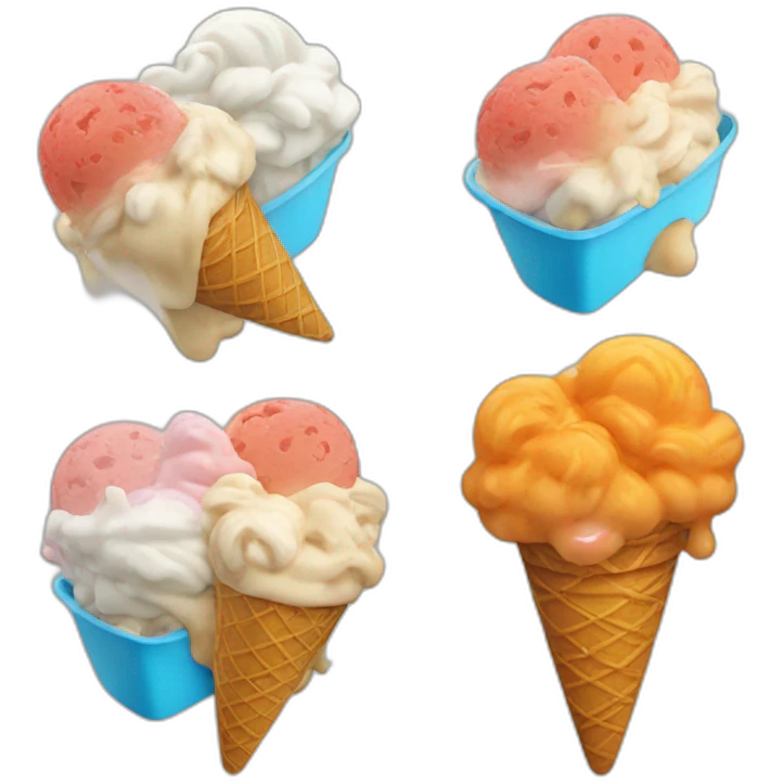 Goku eat Ice cream emoji