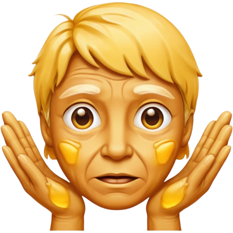 yellow sweaty palms emoji