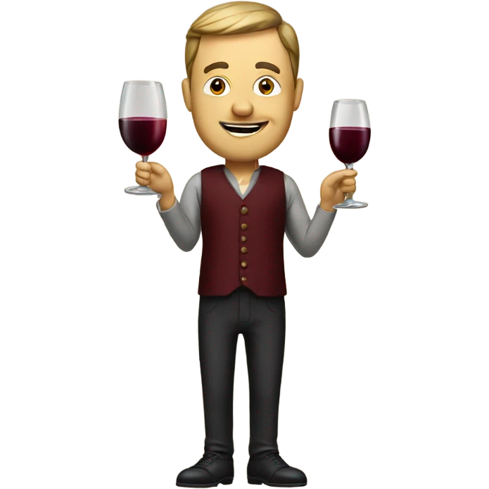 Wine man  emoji