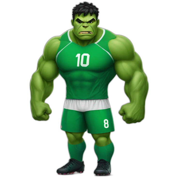 Hulk soccer player emoji