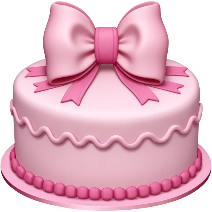 Bow cake emoji