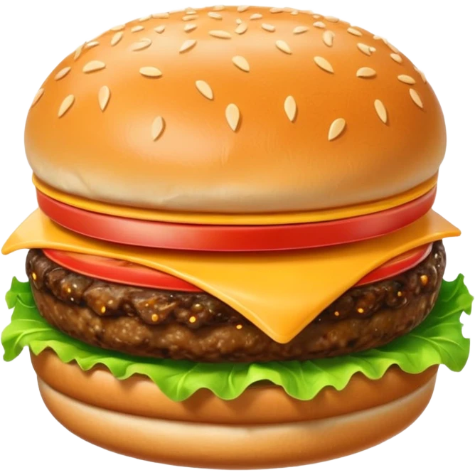 A burger emoji
