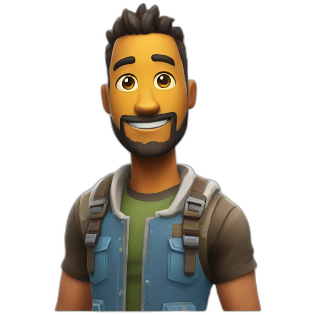 Un skin fortnite qui edite un mur emoji