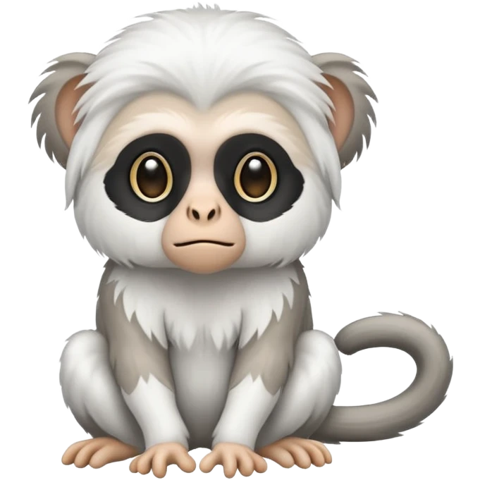 white tamarin monkey emoji