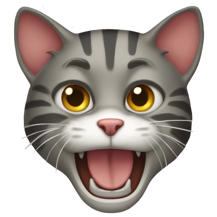 Hissing cat emoji
