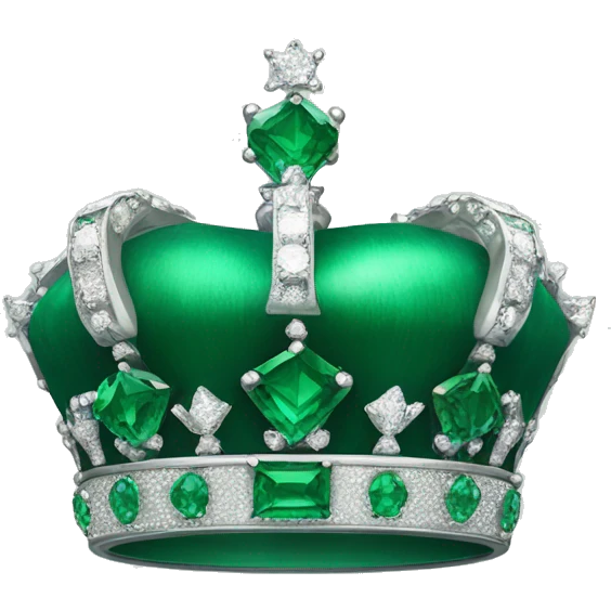 crown emerald color emoji