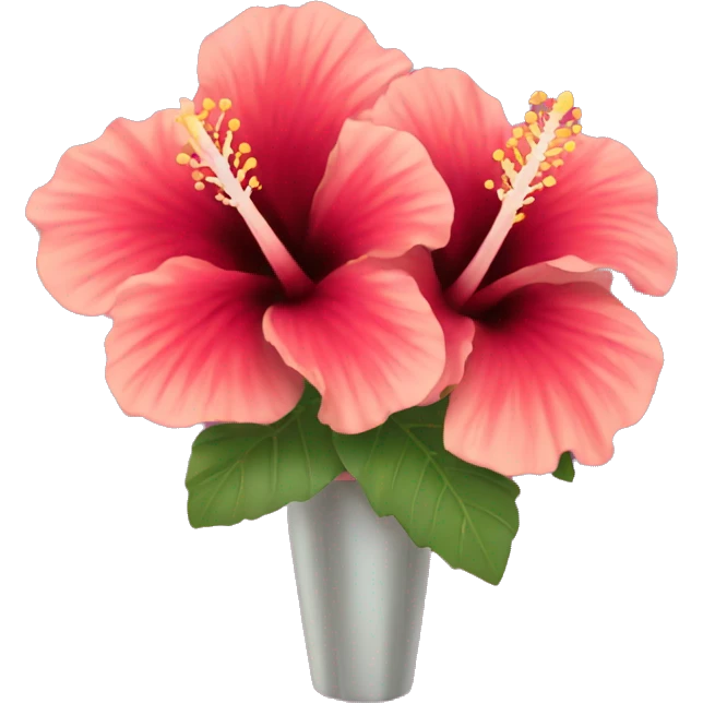 Hibiscus bouquet emoji
