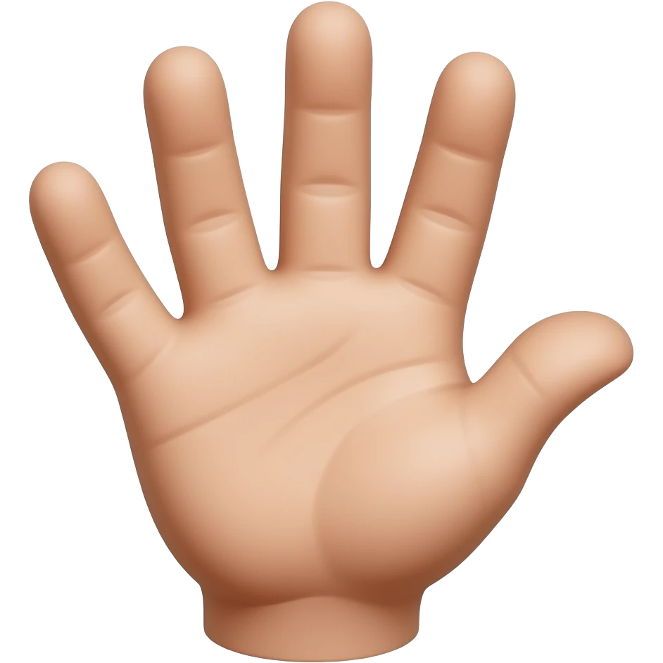 die zahl 3 mit der hand gezeigt emoji