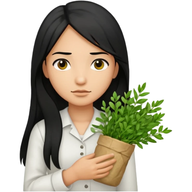 Ancient Healers with herbs  emoji