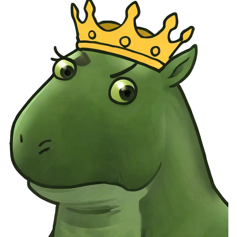 Pink horse with a crown  emoji