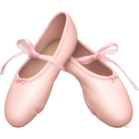 Pale pink ballet shoes emoji