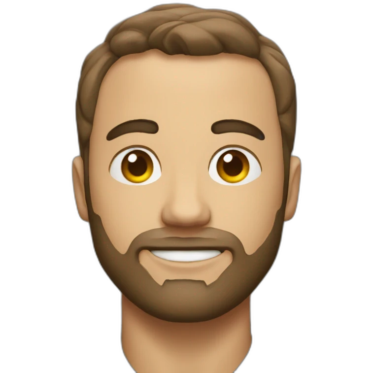 guy with grat physice and face of gigachad emoji