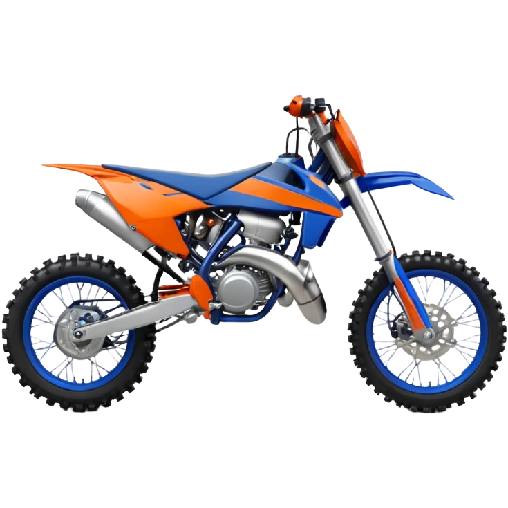 Blue dirt bike 85cc ktm emoji