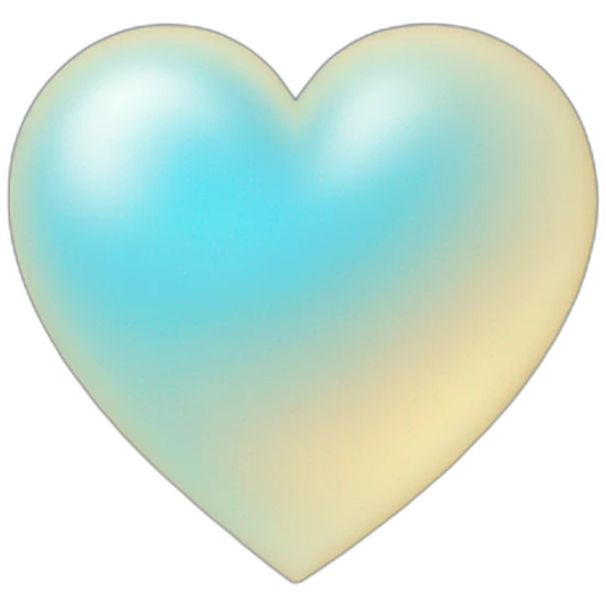 Sky blue heart emoji