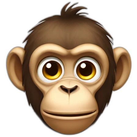 sad and crazy monkey emoji