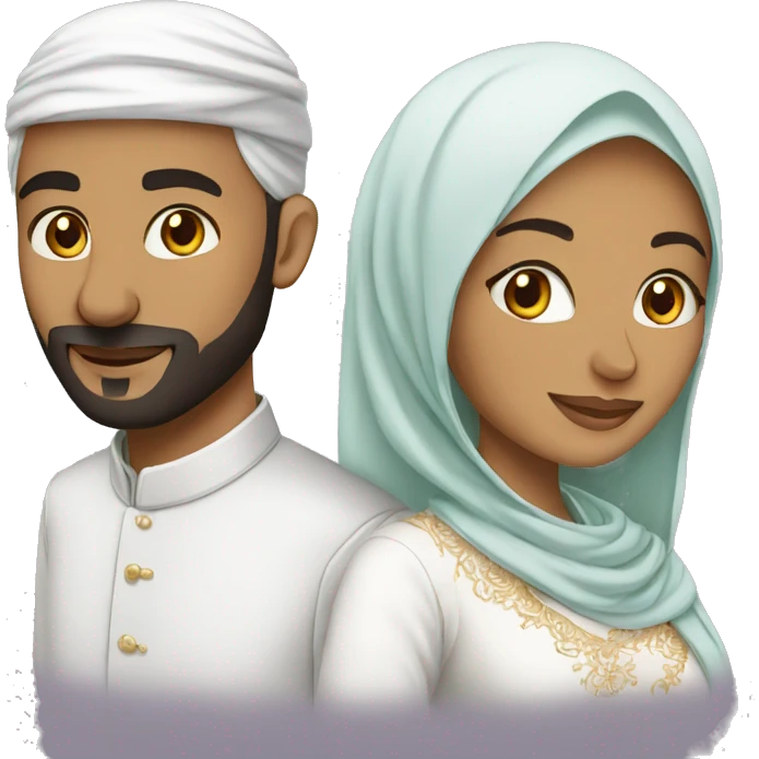 Muslim marrige couple emoji